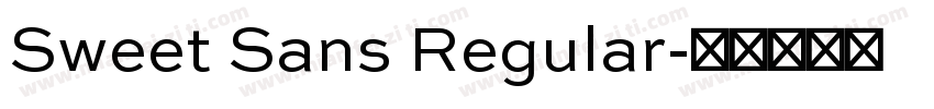Sweet Sans Regular字体转换